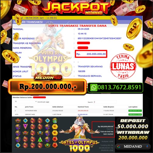 BUKTI JP MEDAN4D –  06 APRIL 2026 