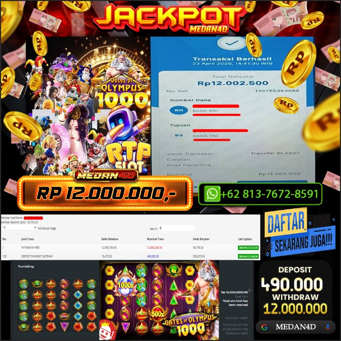 BUKTI JP MEDAN4D –  23 APRIL 2026 